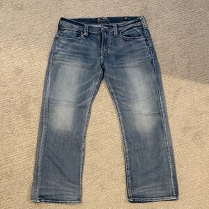 Silver Jeans Zac Men's Classic Blue Straight Jeans